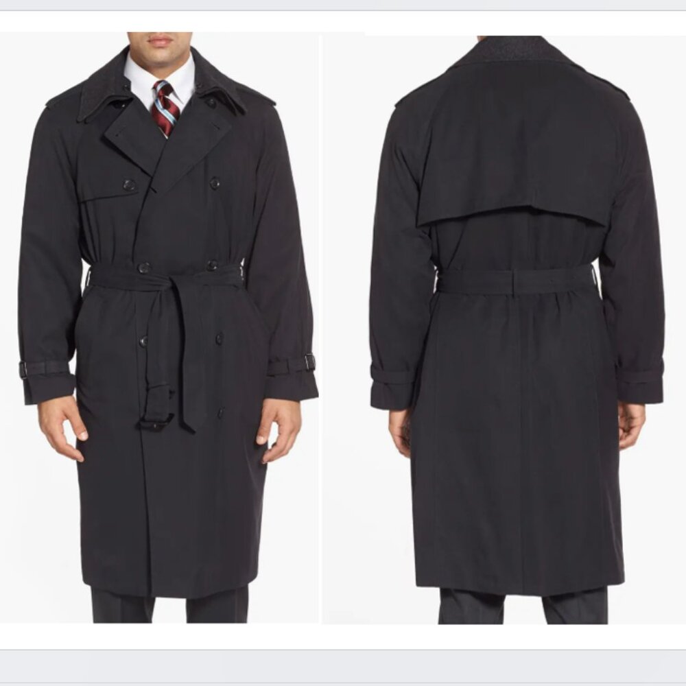 LONDON FOG TOWNE TRENCH COAT MENS SIZE 46 LONG